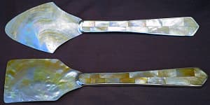 MOTHER of PEARL - Big Salad Serving Spoons
