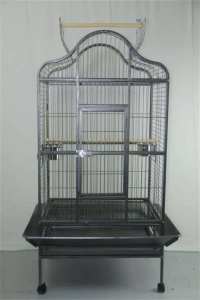 Extra Large Parrot Bird Aviary Cage Open Roof with Top Gym Stand