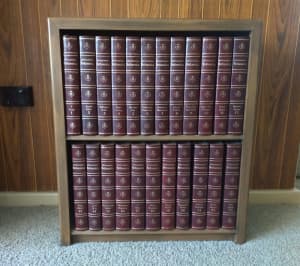 Encyclopedia Britannica 1962 Volumes 1-23 with Original Bookcase