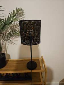 50cm high black table lamp