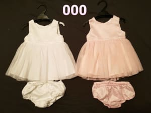 Baby girl size 000 party dresses
