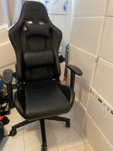 Gaming chair black from Officeworks as New Gaming chair black from Off
