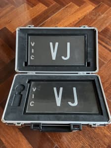 ‘VJ’ Victoria Signature Heritage Style Number Plates
