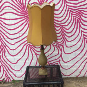 1X vintage ceramic/teak table lamp,SALE 50% off listed price