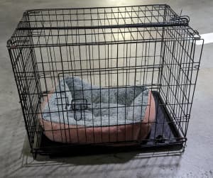 Medium size foldable pet crate