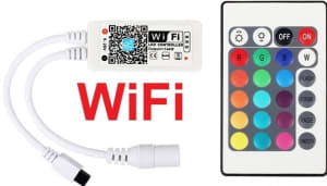 Wifi LED RGB Strip Controller with IR remote Control - New Stocks