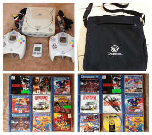 Sega Dreamcast Console Pack Games Bag Spares