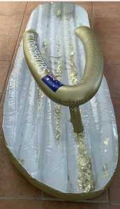 Havaianas Gold Inflatable Floating Pool Thong.
