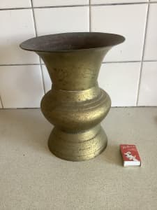 Antique Brass Vase $30