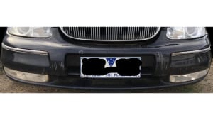 WH STATESMAN CAPRICE GENUINE GM FRONT BUMPER BAR COVER & LIGHTS LAMPS