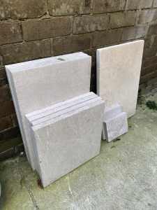Limestone pavers - a few spare