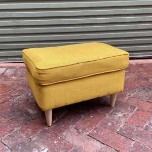 IKEA Rectangular Yellow Ottoman Pouf Footstool Footrest