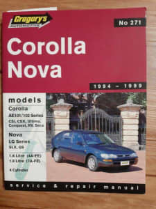 Workshop manual Toyota Corolla 1994-99