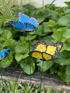 80 BRAND NEW Butterfly Garden Fairy Stake Ornaments
