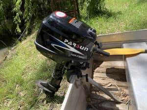 5hp 4 stroke Parsun outboard - as new