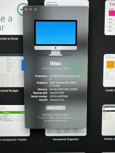 iMac Retina 5K, 27-inch, 2020 perfect condition