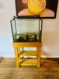 Fish Tank & Wooden Stand plus All Accessories