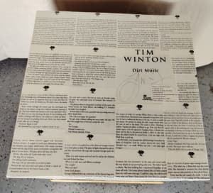 Tea-chest with Tim Winton signed novel