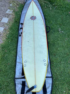 Surfboard short board Thruster - Dave Web. 6.3 x 18.25 x 2.25