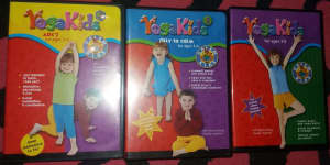 3 x GAIAM Yoga Kids DVDs - Ages 3-6 years