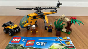 Retired LEGO City - Jungle Cargo Helicopter - 60158