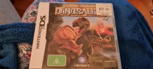 Nintendo DS game combat of giant dinosaur