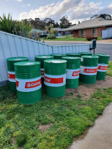 44 gallon drums planter feeder fire pit