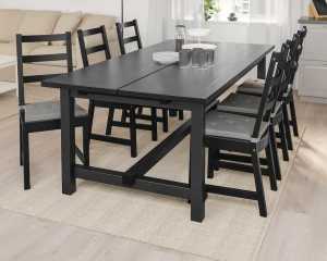 Dinning table black for 8 people