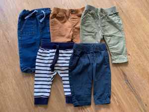 Bundle of Boys Pants & Jeans - Seed, Next (UK) - Size 00 (3-6m)