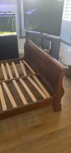 Hardwood sturdy bed frame