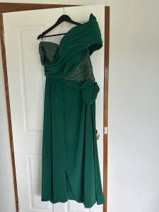 Custom made green gown