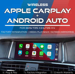 BMW F25 X3 F26 X4 Wireless Apple CarPlay and Android Auto Integration