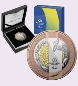 2020 Paralympic Bimetal Proof Coin