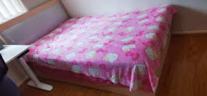 1.2meter wide bed frame and mattress