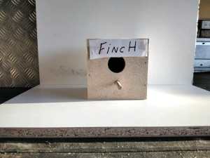 Finch nesting boxes. 