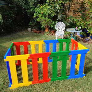 2 Nannypanel Playpens 4 sided easy assembly, Stackable $50 each pack