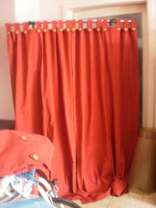 HOME ITEMS-- CURTAINS,PILLOWS, BLANKETS, HAT COAT STAND, COOLING FANS