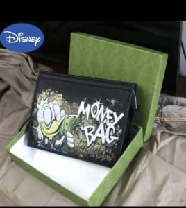 Disney Scrooge Mcduck Handbag Graffiti Clutch Bag Men