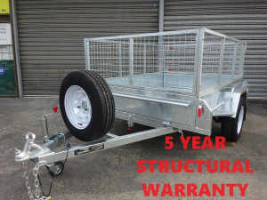 7 x 5 GAL TRAILER WITH CAGE - FULLY WELDED - HEAVY DUTY