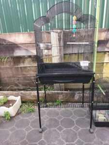 Extra Large Black Cage With Stand - Brand New