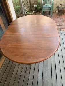 Timber dining table.