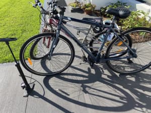 2 bicycles- adult and teenager