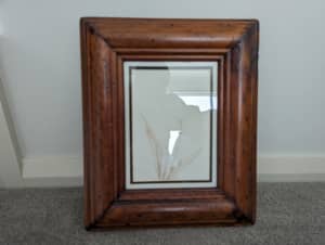 Handcrafted red gum picture frame