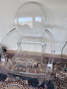 Replica Philippe Stark Louis Ghost Arm Chair - Clear Plastic