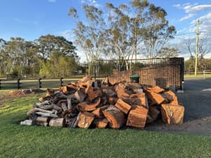 Bulk lot of firewood ready to split for next season hardwood