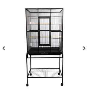 Large bird cage with stand/wheels