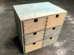 Wooden storage draws $15
