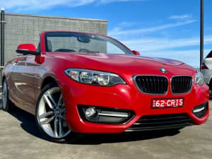 2015 BMW 2 Series F23 220i Sport Line Red 8 Speed Sports Automatic Convertible