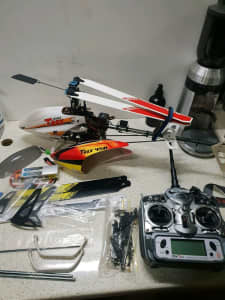 Trex450s rc helicopter DX7se plus spares