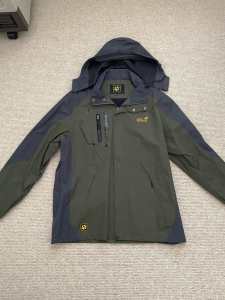 Khaki And Charcoal Windproof, Waterproof Jacket Size 2XL BRAND NEW 🏕️